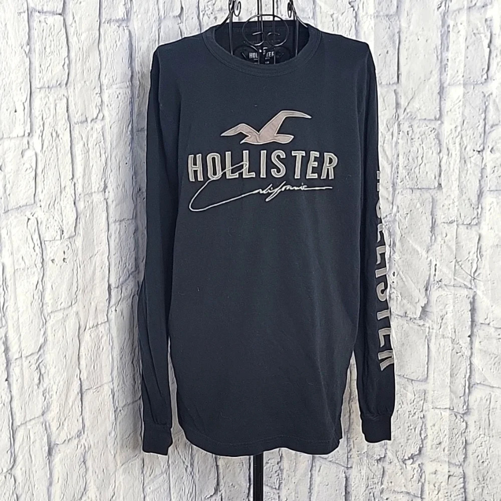 HOLLISTER CALIFORNIA Black Long Sleeve Men's Shirt Medium